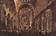 GUARDI, Francesco Doge Alvise IV Mocenigo Appears to the People in St Mark s Basilica in 1763 Germany oil painting reproduction